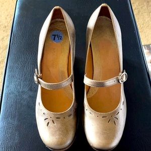 Leather Gold/Copper colored Mary Janes